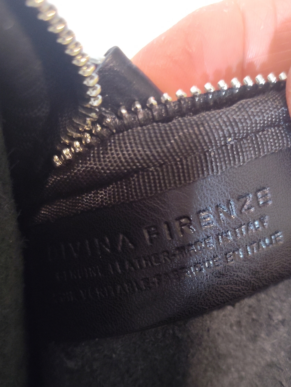 Black Pebbled Leather Crossbody Phone Bag - Picture 6 of 6